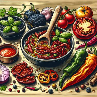Image of Sun Dried Tomato and Roasted Red Pepper Dip