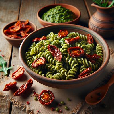 Image of Sun Dried Tomato and Rocket Pesto Pasta