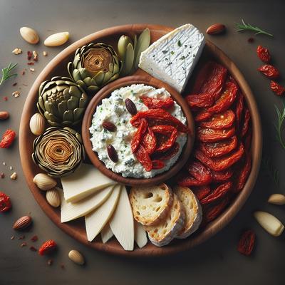 Image of Sun Dried Tomato Artichoke and Goat Cheese Spread