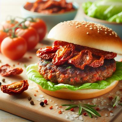 Image of Sun Dried Tomato Burgers Light