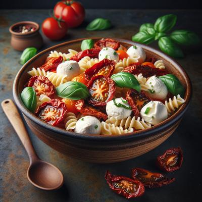 Image of Sun Dried Tomato Fresh Mozzarella Pasta Salad