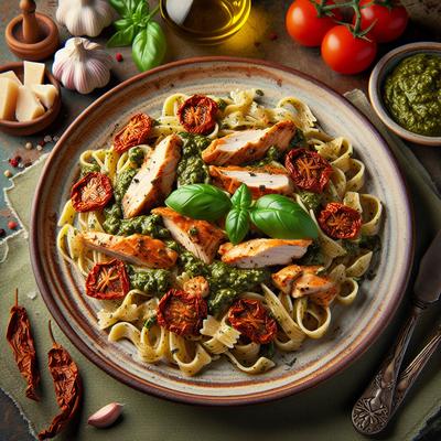Image of Sun Dried Tomato Pesto Chicken Pasta