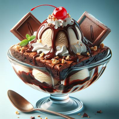 Image of Sundae Brownie Pie