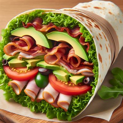 Image of Sunday's Blast Wrap Bacon Let Avocado Smoked Turkey Tom