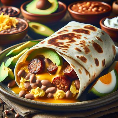Image of Sunday Brunch Mexi Sausage and Egg Burrito