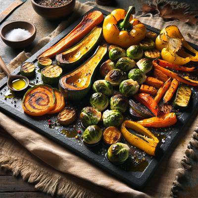 Image of Sunday Dinner Veggies on a Baking Stone