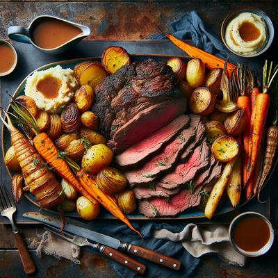 Image of Sunday Game Day Roast Beef Dinner