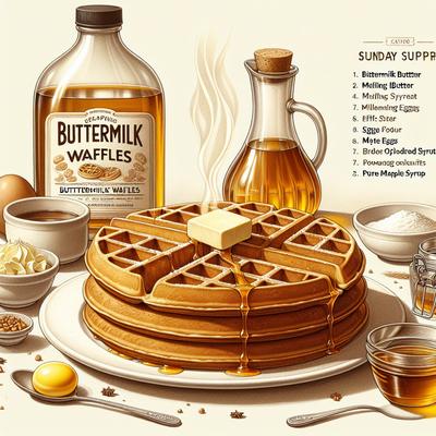 Image of Sunday Supper Buttermilk Waffles