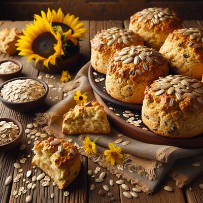 Image of Sunflower Oatmeal Scones