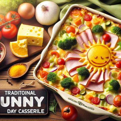 Image of Sunny Day Casserole Cheesy Ham Vegetables