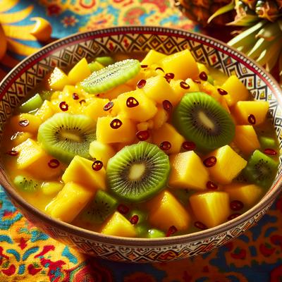 Image of Sunny Hot Salsa Pineapple Mango Kiwi Salsa