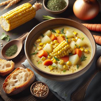 Image of Sunrabbit's Vegan Creamy Corn Chowder