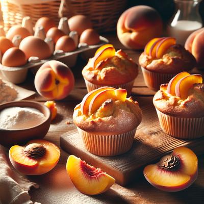 Image of Sunrise Peach Muffins