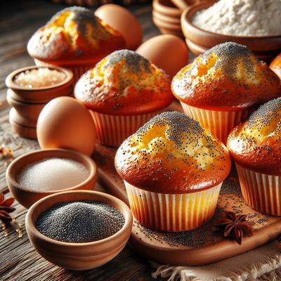 Image of Sunrise Poppy Seed Muffins
