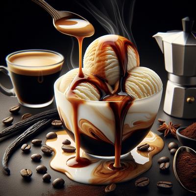 Image of Sunset's Vanilla Ice Cream Drowned in Espresso Affo
