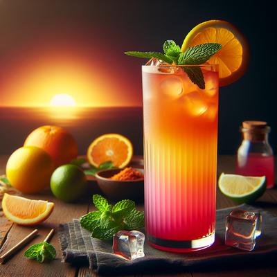 Image of Sunset Cooler Mocktail