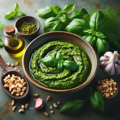Image of Super Basil Pesto Healthy Version