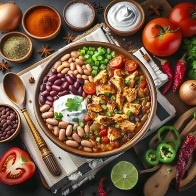 Image of Super Bowl Five Bean Chicken Chili