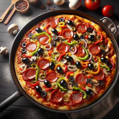 Image of Super Bowl Pizza in a Pan