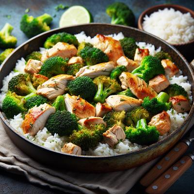 Image of Super Chicken Broccoli N Rice Skillet