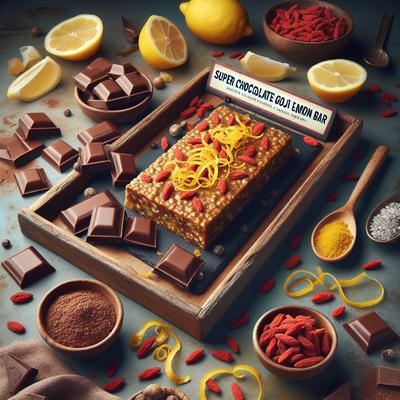 Image of Super Chocolate Goji Lemon Bar