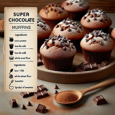 Image of Super Chocolate Weight Watchers 2 Point Muffins