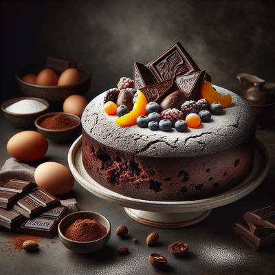 Image of Super Chocolatey Flourless Cake