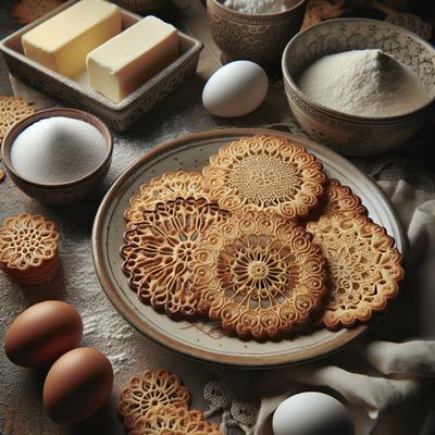 Image of Super Easy 4 Ingredient Lace Cookies