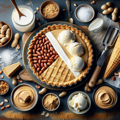 Image of Super Easy and Delicious Peanut Butter Ice Cream Pie