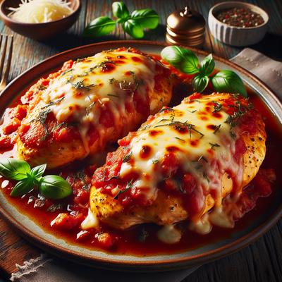 Image of Super Easy Baked Chicken Parmesan for Two