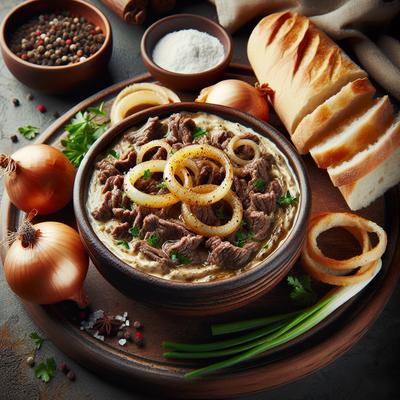 Image of Super Easy Beef Onion Dip