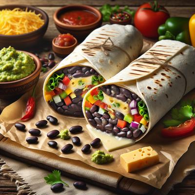 Image of Super Easy Black Bean Burritos