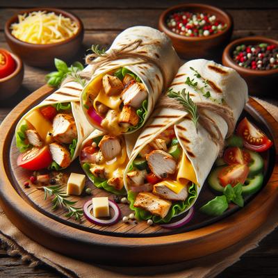 Image of Super Easy Chicken Cheese Wraps