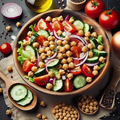 Image of Super Easy Chickpea Salad