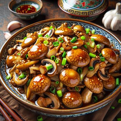Image of Super Easy Chinese Style Stir Fried Mushrooms