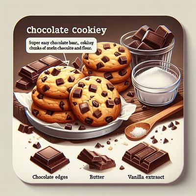 Image of Super Easy Chocolate Bar Cookies