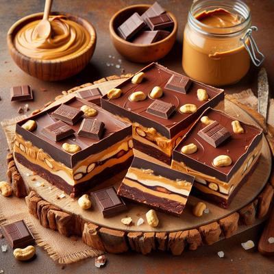 Image of Super Easy Chocolate Peanut Butter Bars