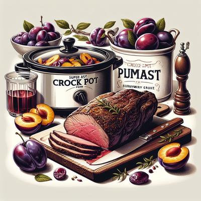 Image of Super Easy Crock Pot Plum Roast