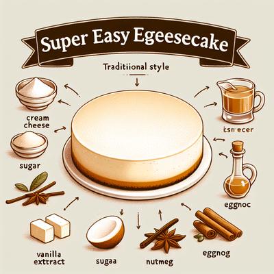 Image of Super Easy Eggnog Cheesecake