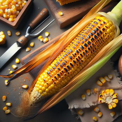 Image of Super Easy Fat Free Grilled Corn in the Husk