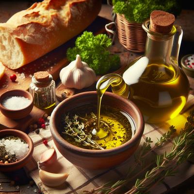 Image of Super Easy Flavored Oil for Bread
