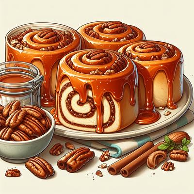 Image of Super Easy Gooey Pecan Caramel Rolls