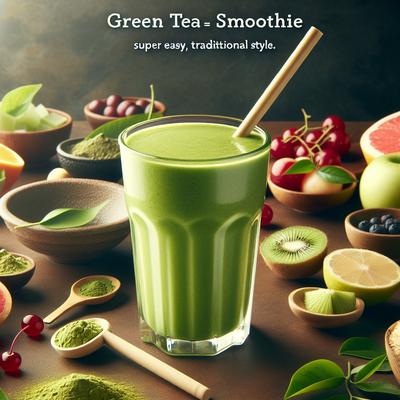 Image of Super Easy Green Tea Smoothie
