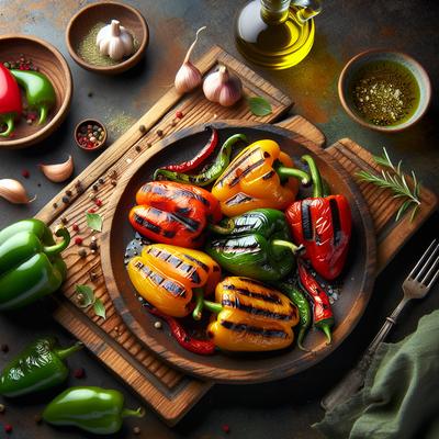 Image of Super Easy Grilled Bell Peppers