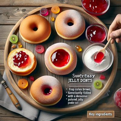 Image of Super Easy Jelly Doughnuts