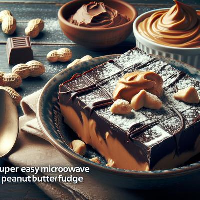 Image of Super Easy Microwave Peanut Butter Fudge