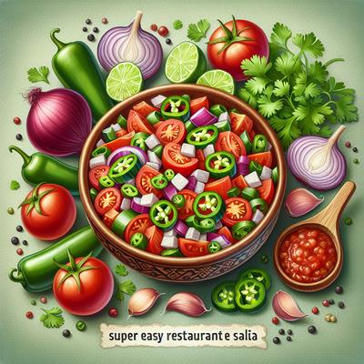 Image of Super Easy Restaurant Style Salsa