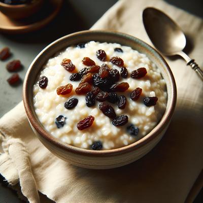 Image of Super Easy Rice Pudding with Raisins