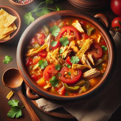 Image of Super Easy Slow Cooker Chicken Tortilla Soup