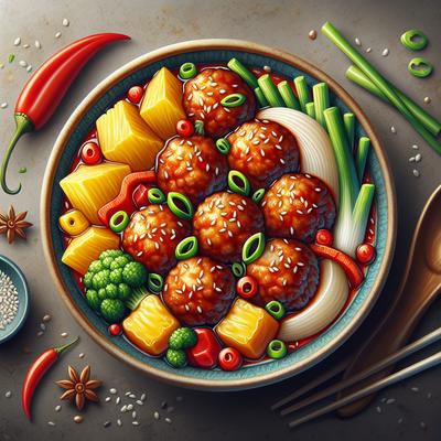Image of Super Easy Sweet Sour Pork Meatballs